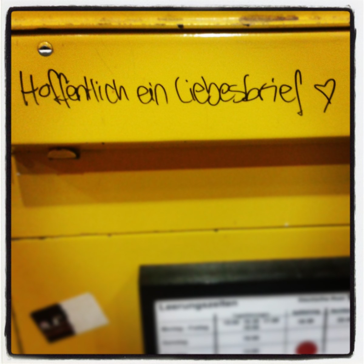 Hoffentlich ein Liebesbrief