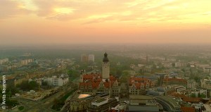Skyline Leipzig - Blick auf das Neue Rathaus